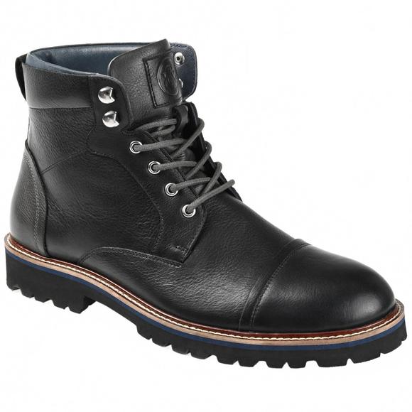 NEW THOMAS & VINE men's riddick boots in black - Picture 1 of 4